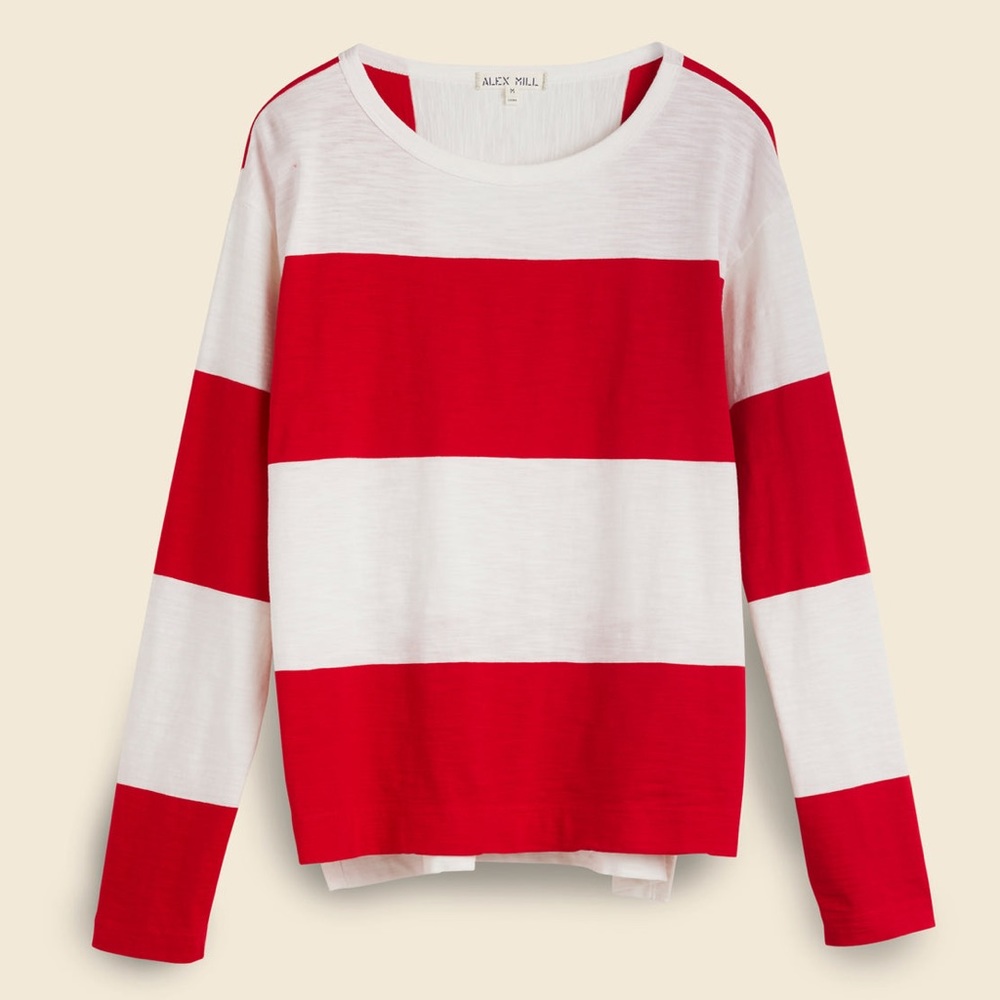 Alex Mill Francoise Top in Red, Sz Medium